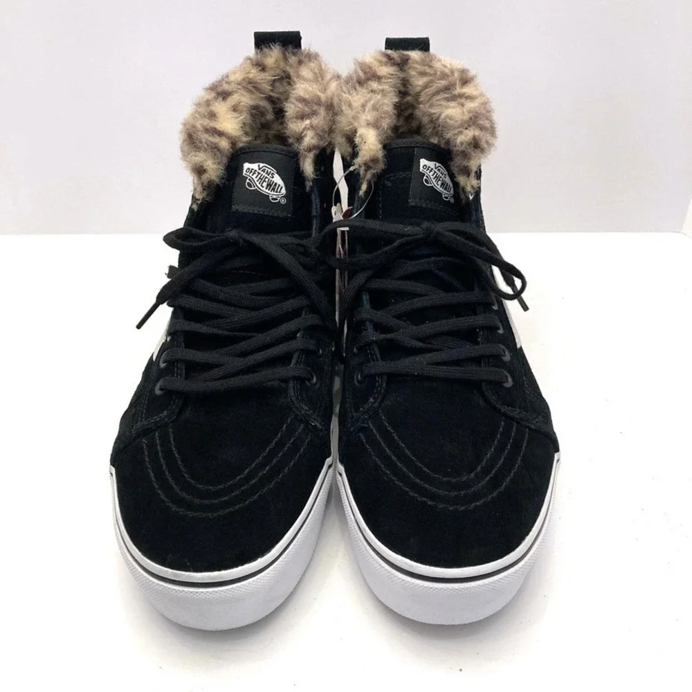 VANS Sk8 Hi Platform MTE Black Leopard Fur Mens 10 Womens 11.5 0A3TKOUQG NEW